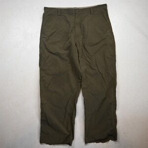 Vtg Y2K 2000s REI Gorpcore 38x30 Green Loose Fit Zip Pocket Cargo Mens Pants